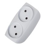 Разветвитель 2 розетки Эра 16 А 220 В 3,5 кВт белый (C0045520)