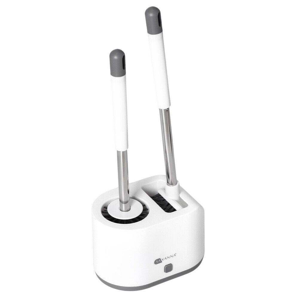 original-3384.jpg Ершик для унитаза Savanna напольный пластик/силикон белый (9822060) — изображение 1