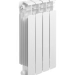 Радиатор биметаллический Rifar Base Ventil 500 мм 4 секции 3/4 нижнее правое подключение белый