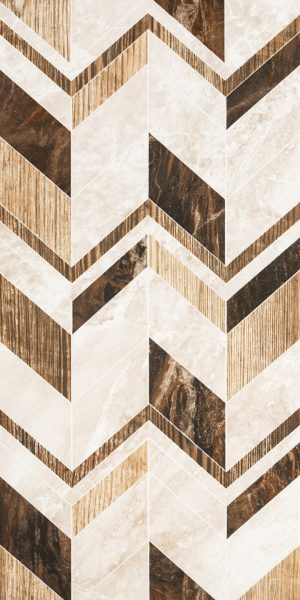 Плитка облицовочная Axima Гавана геометрия коричневая 600х300х9 мм (9 шт.=1,62 кв.м)
