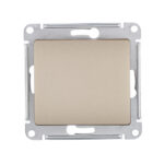 Переключатель Systeme Electric Glossa одноклавишный встраиваемый титан (GSL000461)