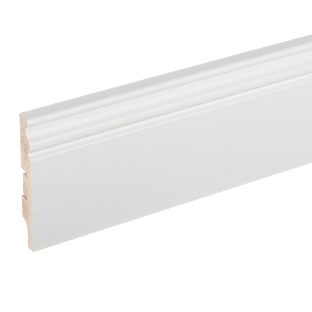 original-34123.jpg Плинтус МДФ Cosca Décor AP10 белый 100х16х2400 мм под покраску фигурный — изображение 1
