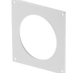 Накладка для круглых воздуховодов настенная Era пластиковая 150х150 мм d100 мм