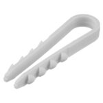 Дюбель-хомут для круглого кабеля Tech-Krep 5-10 мм белый (100 шт.)