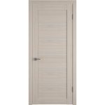 Дверь межкомнатная Лайт 28 600х2000 мм финишпленка 3D cream со стеклом с замком и петлями