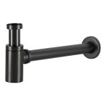 Сифон для раковины Tokito 1 1/4х50 мм без выпуска с соединением 32 мм графит (TOK-SHI-L32GM)