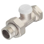 Клапан запорный Tiemme 1/2 НР(ш) х 1/2 ВР(г) для радиатора (3230003)