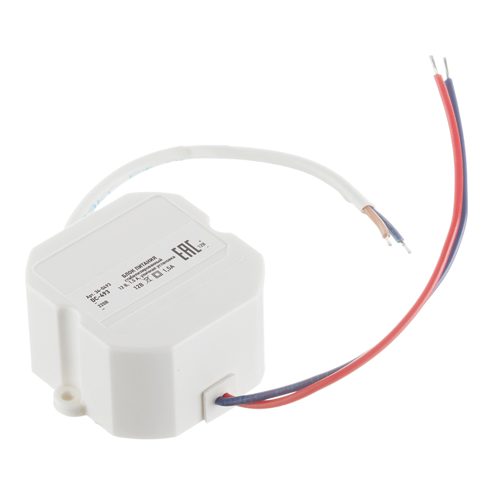 original-35020.jpg Блок питания стабилизированный 12В 1,5А уличный Rexant DC-493 — изображение 1