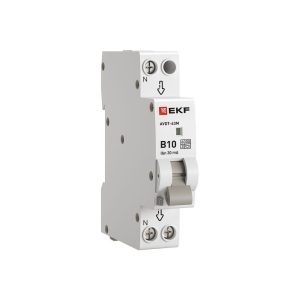 Автомат дифференциальный EKF PROxima АВДТ-63M 10А 1P+N тип A 30 мА 6 кА (D636EA10C30)