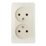 Розетка Systeme Electric Этюд накладная кремовая (PA16-005K)