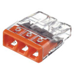 Клемма на 3 провода Wago 0,5-2,5 кв.мм самозажимная без пасты (100 шт.) (2273-203/2666)