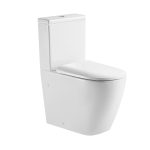 Унитаз-компакт Corsa Deco CX Tornado безободковый с универсальным выпуском с сиденьем дюропласт микролифт белый (TPCX630ST)