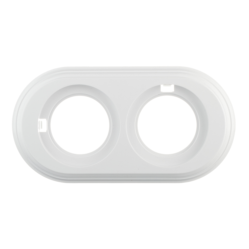 original-35254.jpg Рамка Bironi Лизетта двухместная белая ретро (BF1-620-21) — изображение 1