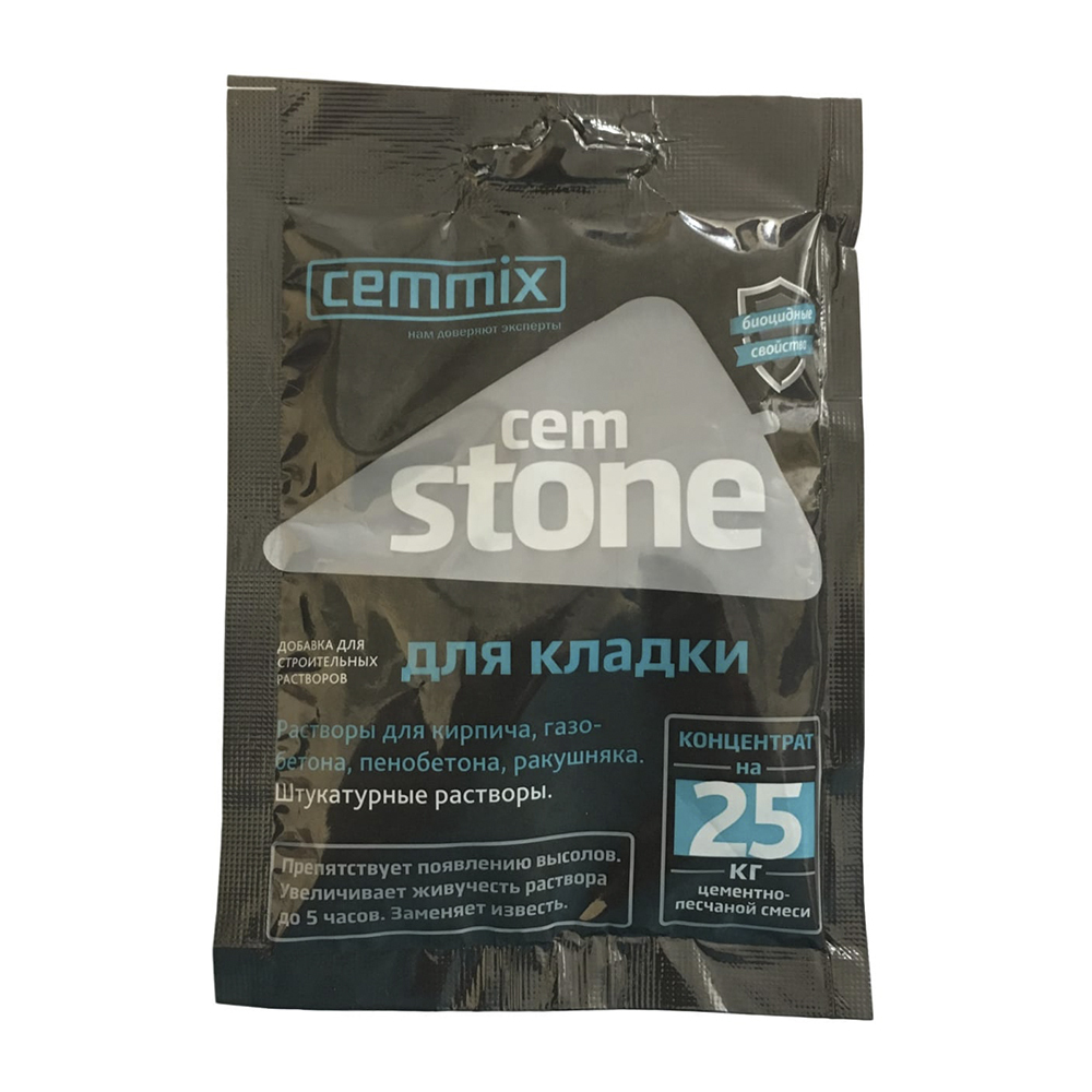 original-35386.jpg Добавка для кладочных и штукатурных растворов CemMix CemStone концентрат саше 50 мл — изображение 1