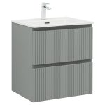 Тумба под раковину Акванет Джейн 60 см подвесная мисти грин (00335432)