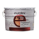 Лак алкидно-уретановый паркетный Eurotex Premium бесцветный 10 л полуматовый