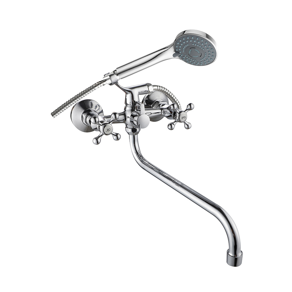 original-35855.jpg Смеситель для ванны Corsa Deco Flow L хром двухвентильный с длинным изливом с лейкой (1010683) — изображение 1