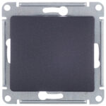 Выключатель Systeme Electric Glossa одноклавишный встраиваемый антрацит (GSL000711)