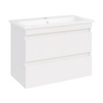 Тумба под раковину АСБ-Мебель Лира 75 см подвесная ясень белый (10676)