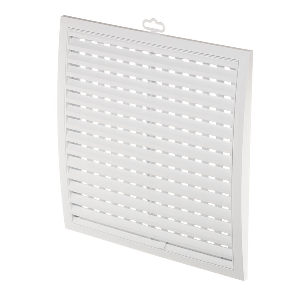 original-36156.jpg Решетка вентиляционная пластиковая приточно-вытяжная Era РРП 350х350 мм регулируемая белая — изображение 1