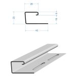 J-профиль Docke 3000 мм банан