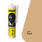 Герметик силиконовый затирка Vetonit Comfort sil дуб 280 мл