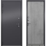 Дверь входная с терморазрывом Mastino Дамир левая букле антрацит - бетон серый 960х2050 мм