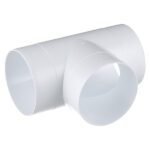 Тройник для круглых воздуховодов ERA пластиковый d100 мм 90°