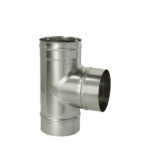 Тройник Дымок 90° х d115 мм без изоляции AISI 439