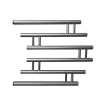 Полотенцесушитель водяной Indigo Zip 500х500 мм фокстрот с боковым подключением 500 мм графит