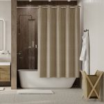 Штора для ванны WasserKraft Isen 2000х2000 мм полиэстер бежевая (SC-40102)