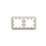 Рамка Systeme Electric AtlasDesign Antique двухместная бежевая (ATN100202)