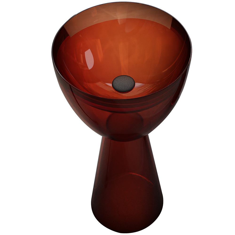 original-36867.jpg Раковина Abber Kristall 450 мм напольная коричневая (AT2703Opal) — изображение 1