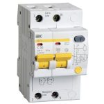 Автомат дифференциальный IEK Karat 50А 1P+N тип AC 30 мА 4,5 кА (MAD10-2-050-C-030)