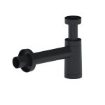 Сифон для раковины АНИ пласт 1 1/4х40 мм без выпуска с соединением 40 мм черный (BRB1004BL)