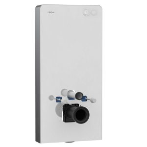 Инсталляция Abber для подвесного унитаза с кнопкой белой (AC0107MW)