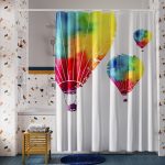 Штора для ванны WasserKraft Rossel 2000х1800 мм полиэстер разноцветная (SC-57102)