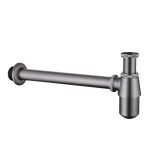 Сифон для раковины Abber 1 1/4х32 мм без выпуска с соединением 32 мм никель (AF0032NG)