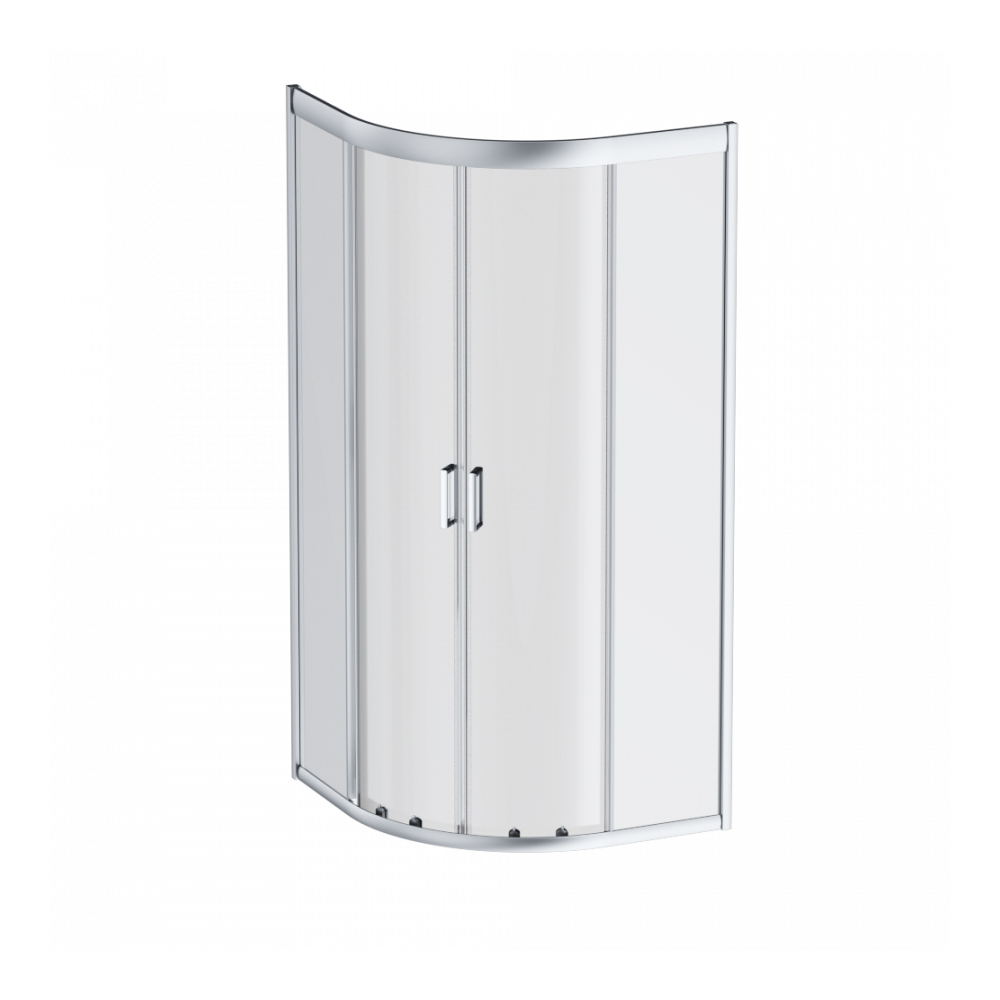 original-37375.jpg Душевой уголок AM.PM Gem серебро 90х90х190 см полукруг стекло прозрачное 5 мм (W90G-401-090WT) — изображение 1