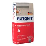 Клей для плитки Plitonit А универсальный серый класс C0 T 25 кг
