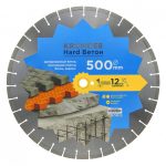 Диск алмазный по бетону Kronger Hard Бетон 500x25,4x3,8 мм сегментный мокрый/сухой рез (B200500H)