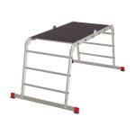 Лестница алюминиевая трансформер четырехсекционная 3 ступени Новая высота NV3333 профессиональная