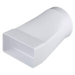 Соединитель эксцентриковый пластиковый для плоских воздуховодов 60х120 мм с круглыми d100 мм