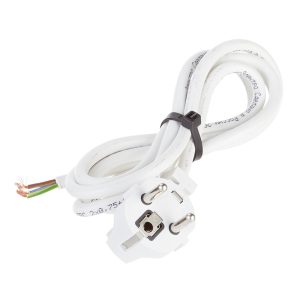 Шнур сетевой с вилкой 1,5 м ПВС-ВП 3х0,75 кв.мм 10 А Партнер-Электро белый (ЦБ-00013569/4545/4542)