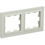 Рамка IEK Brite РУ-2-БрКр двухместная бежевая (BR-M22-K10)