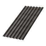Лист волнистый Ондулин графит черепица 1,95х0,96 м 3,3 мм усиленный