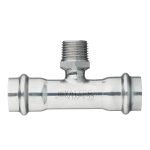 Тройник Valtec (VTi.933.I.220422) 22 мм х 1/2 НР(ш) х 22 мм нержавеющая сталь