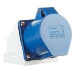 Розетка силовая угловая настенная EKF PROxima 2Р+РЕ 32 А 220 В IP44