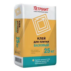 Клей для плитки Петролит базовый серый класс C0 25 кг