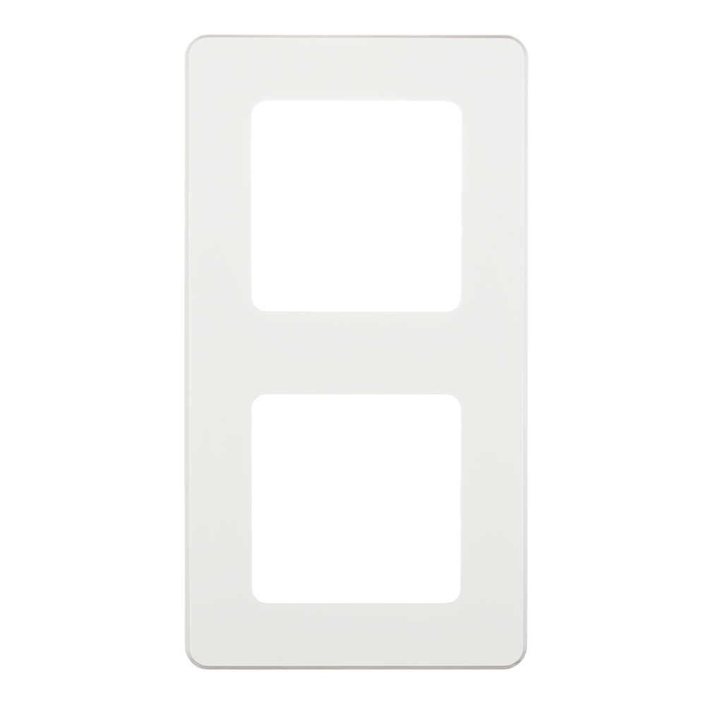 original-4415.jpg Рамка Legrand Inspiria двухместная белая (673940) — изображение 1